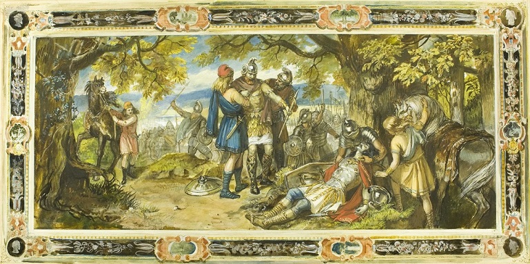 Painting, ‘The Battle of Aylesford’, about 1878
