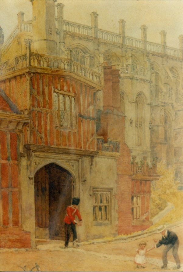 Entrance to the Horseshoe Cloister, 1889