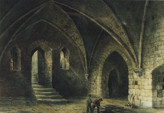 Painting, the Dungeon in the Curfew Tower, dated 1890-1899