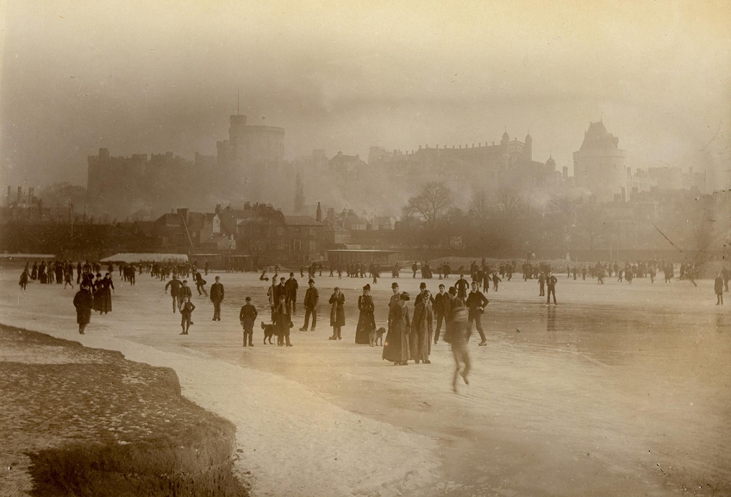 Photograph, Skaters on the ice, about 1890