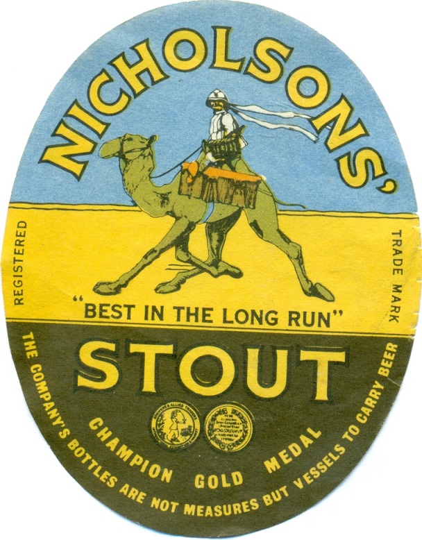 Beer bottle label, early 1900s