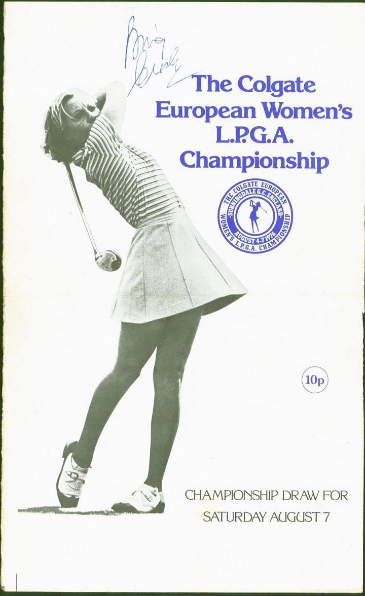 Golf score card, 1976