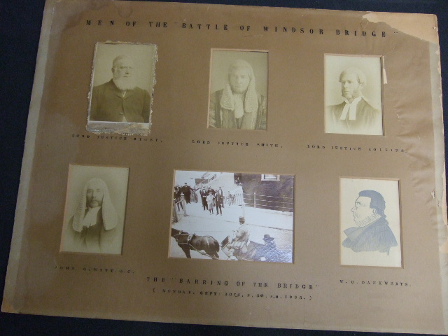 Six Photographs, Barring of Windsor Bridge, 30th September 1895