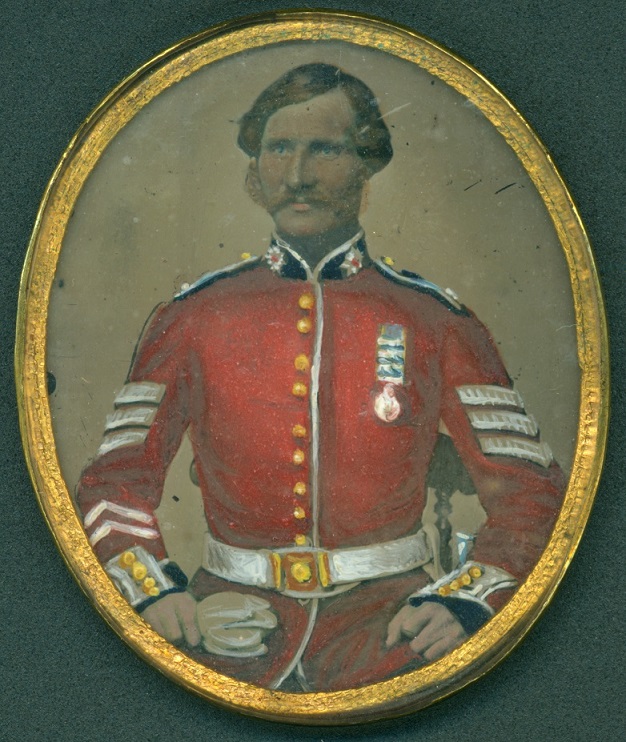painting, oil, of Sgt. Green, about 1860
