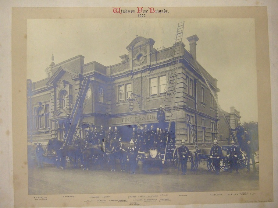 Photograph of Windsor Volunteer Fire Brigade, 1907