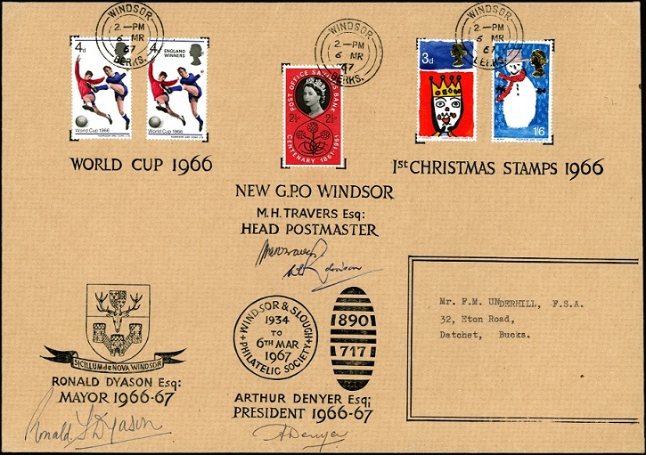 First day cover, the opening of the new Windsor Post Office, 1967